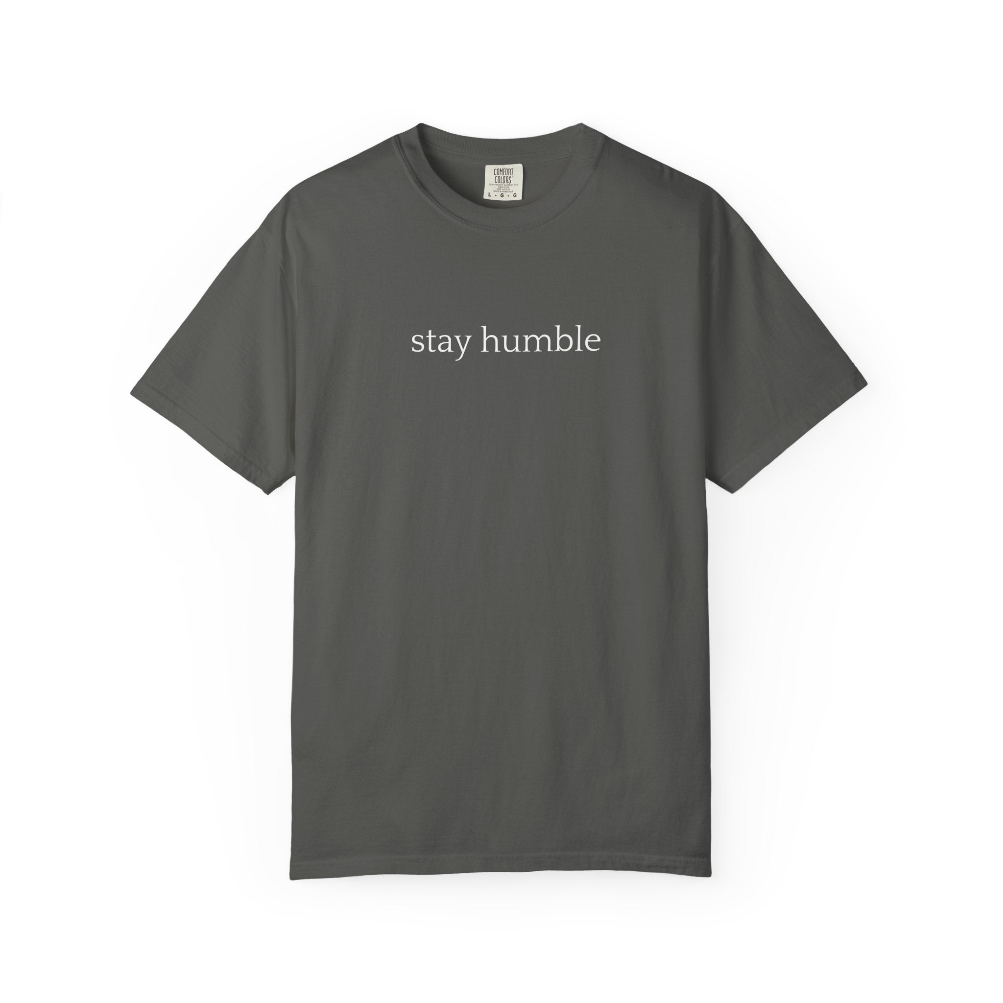 Stay Humble T-Shirt — Minimal Christian Scripture Bible Verse Back Design