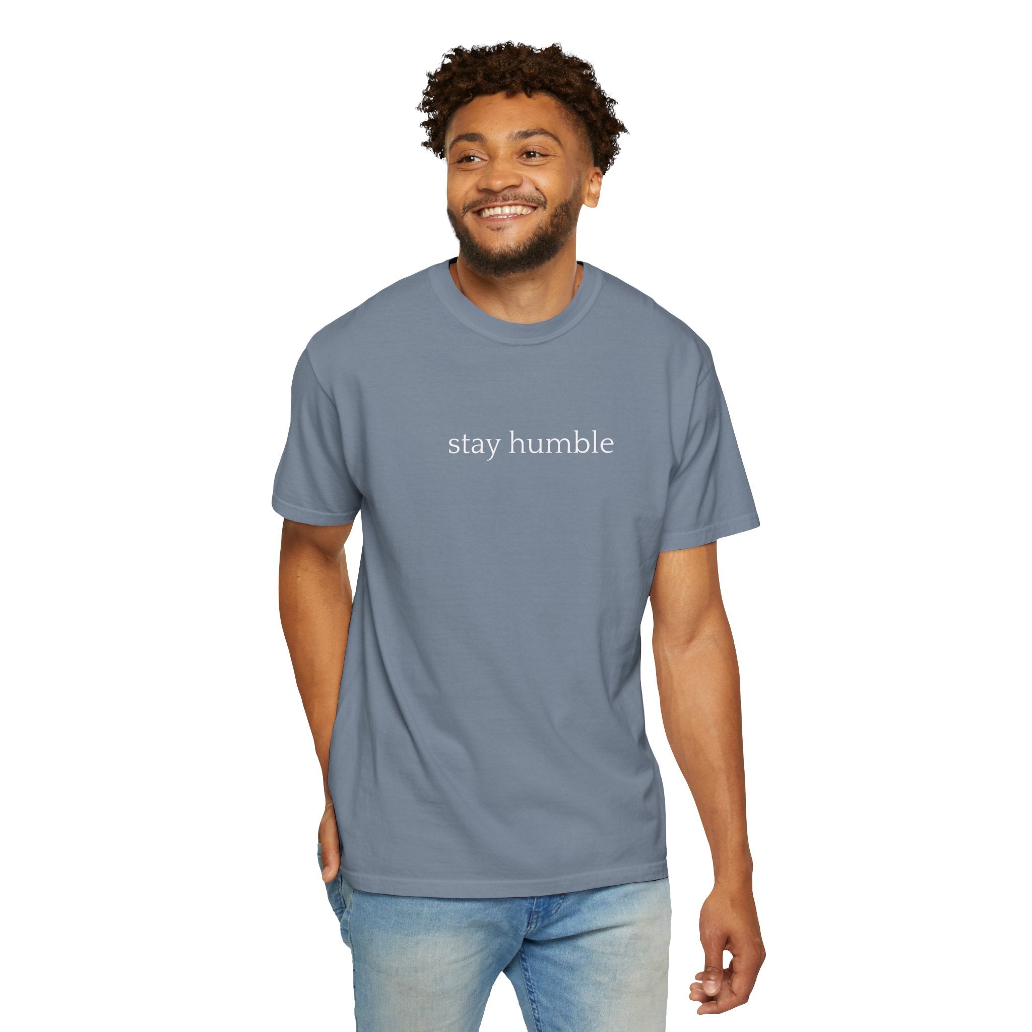 Stay Humble T-Shirt — Minimal Christian Scripture Bible Verse Back Design
