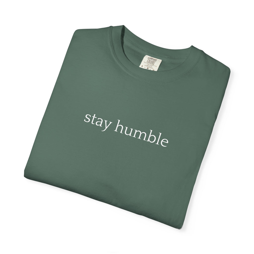 Stay Humble T-Shirt — Minimal Christian Scripture Bible Verse Back Design
