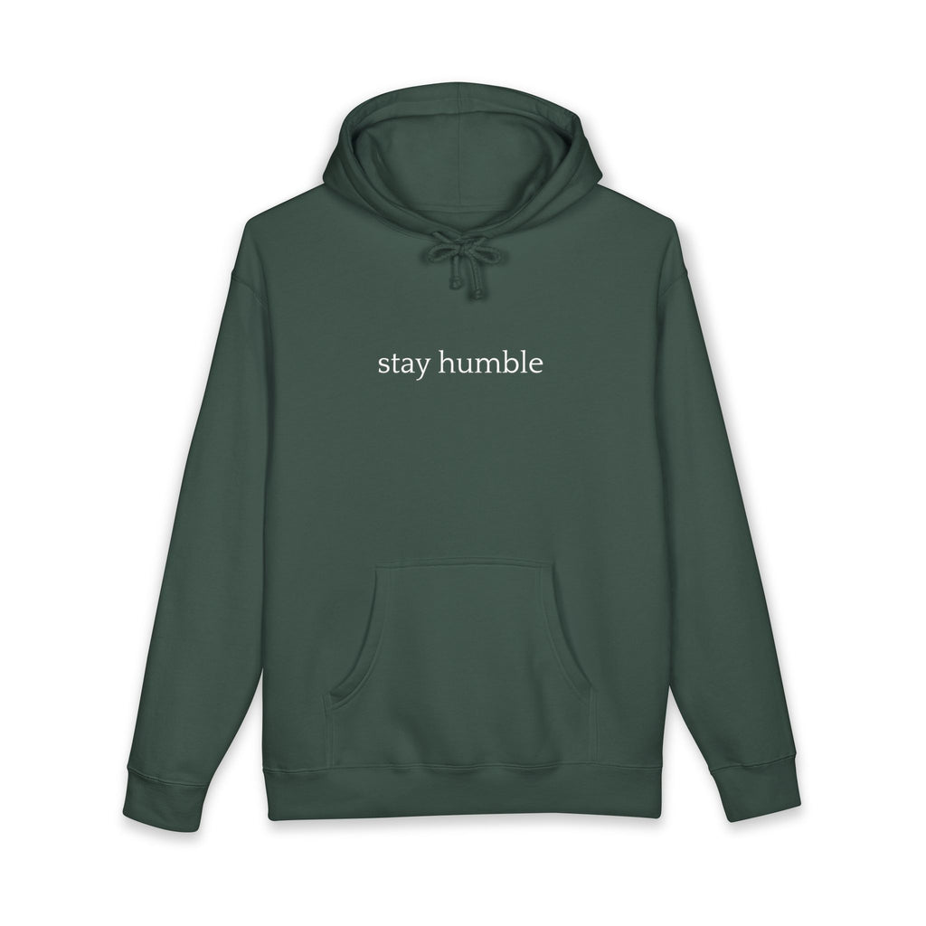 Hoodie — "Stay Humble" Minimal Christian Hoodie with Scripture List (Faith-Inspired Pullover)