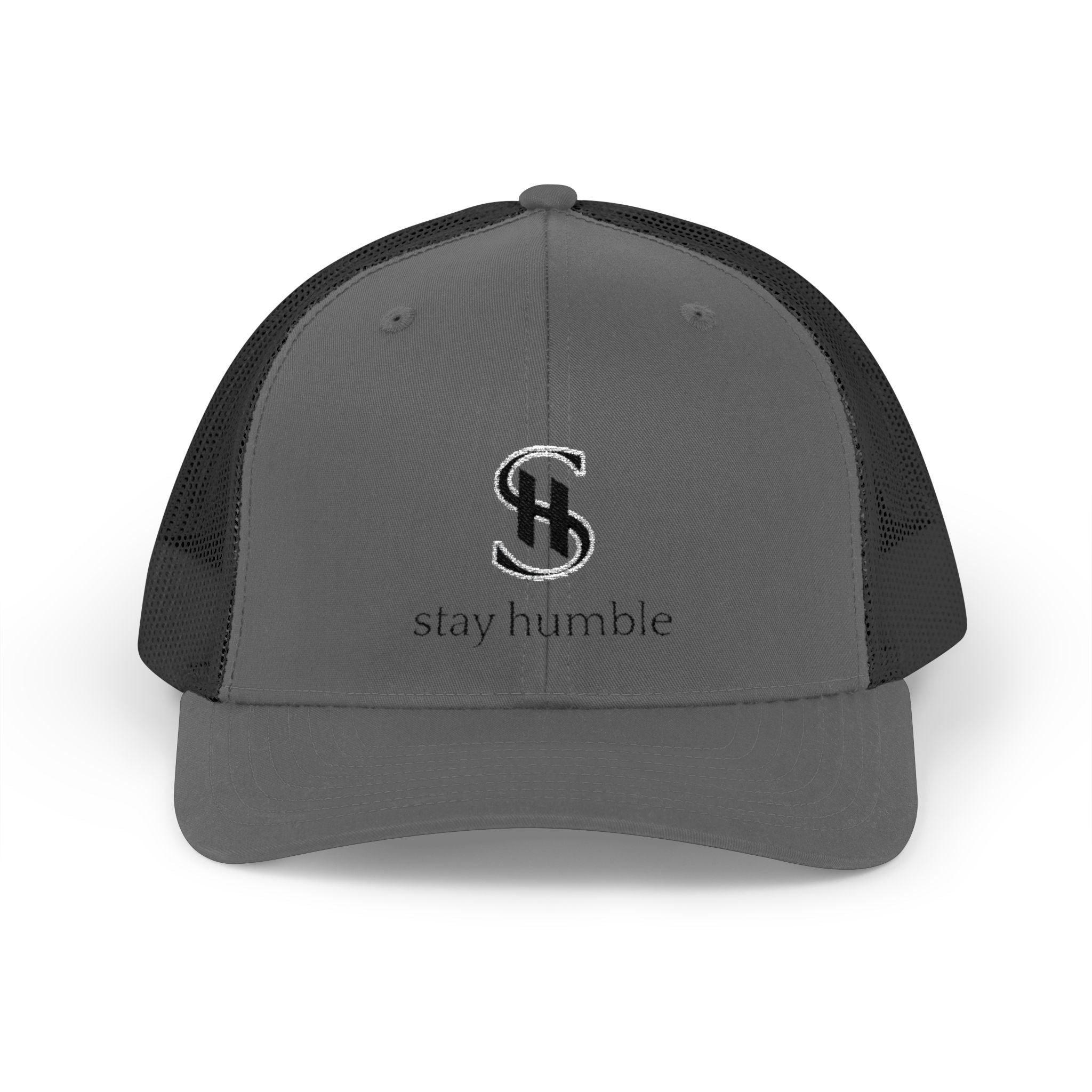 Stay Humble Snapback Trucker Cap – Minimal Logo Mesh Hat