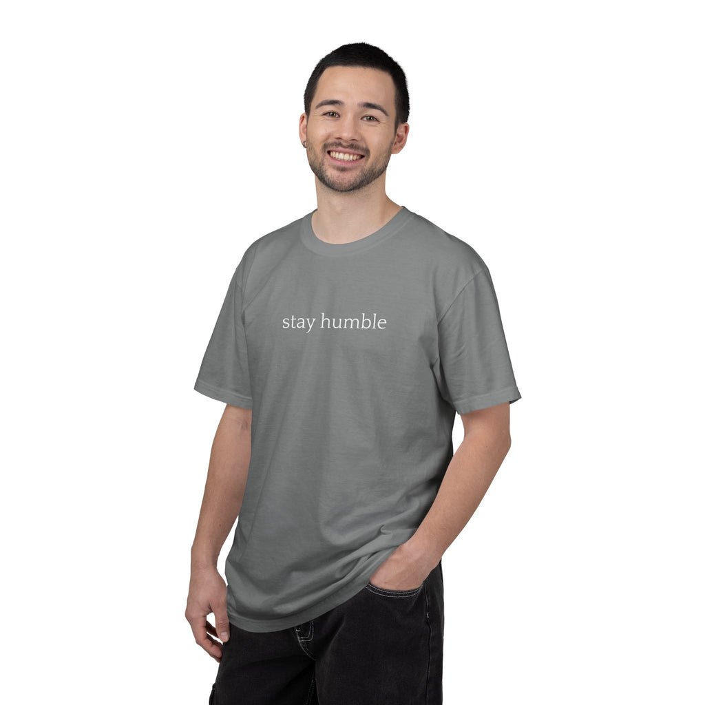 Stay Humble T-Shirt — Minimal Christian Scripture Bible Verse Back Design