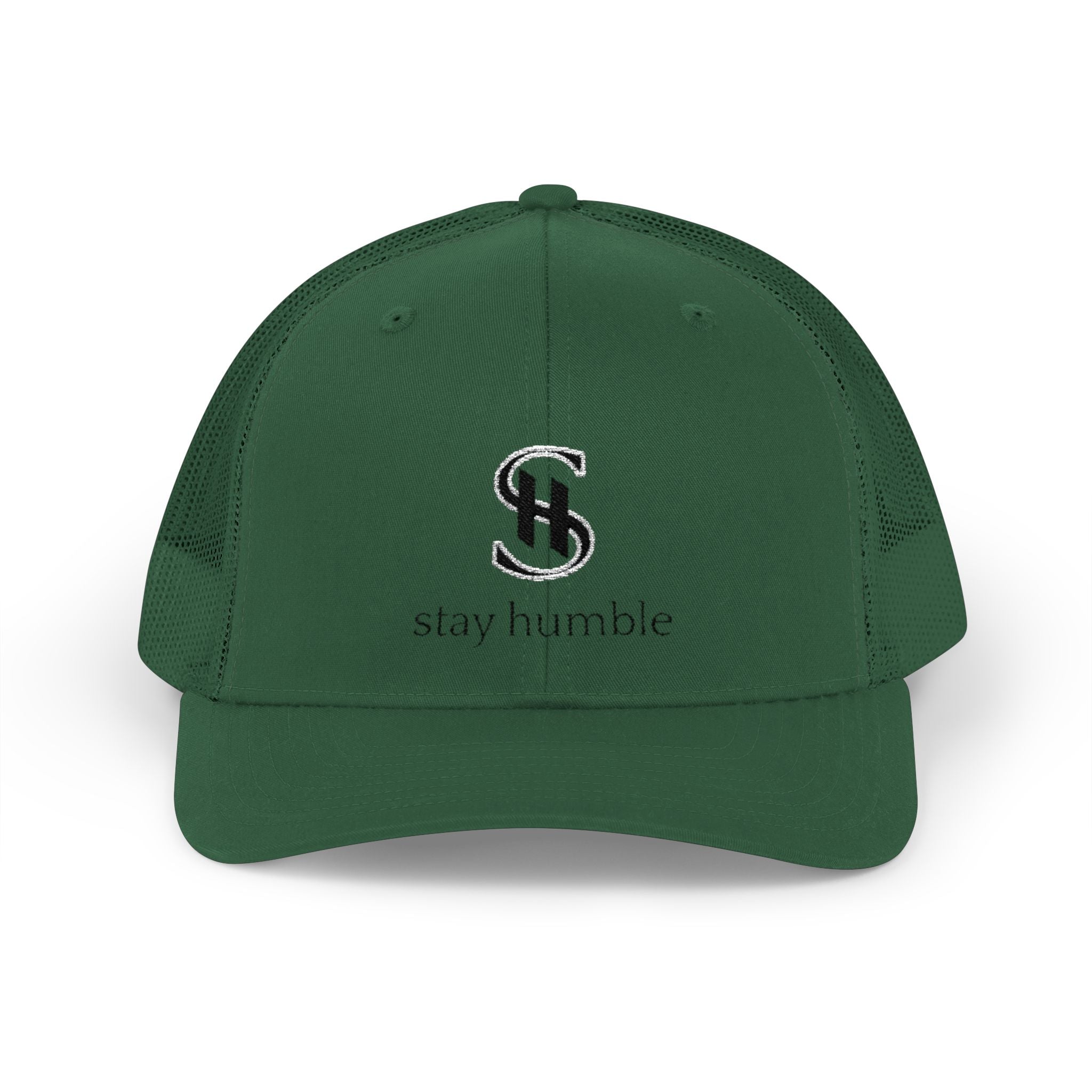 Stay Humble Snapback Trucker Cap – Minimal Logo Mesh Hat