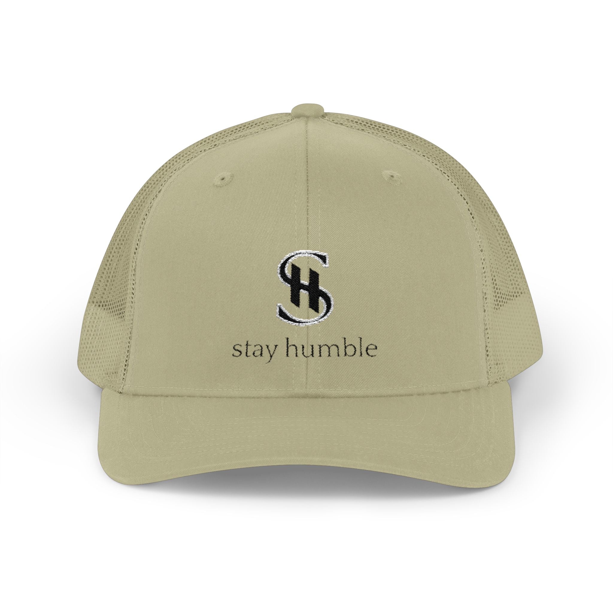 Stay Humble Snapback Trucker Cap – Minimal Logo Mesh Hat