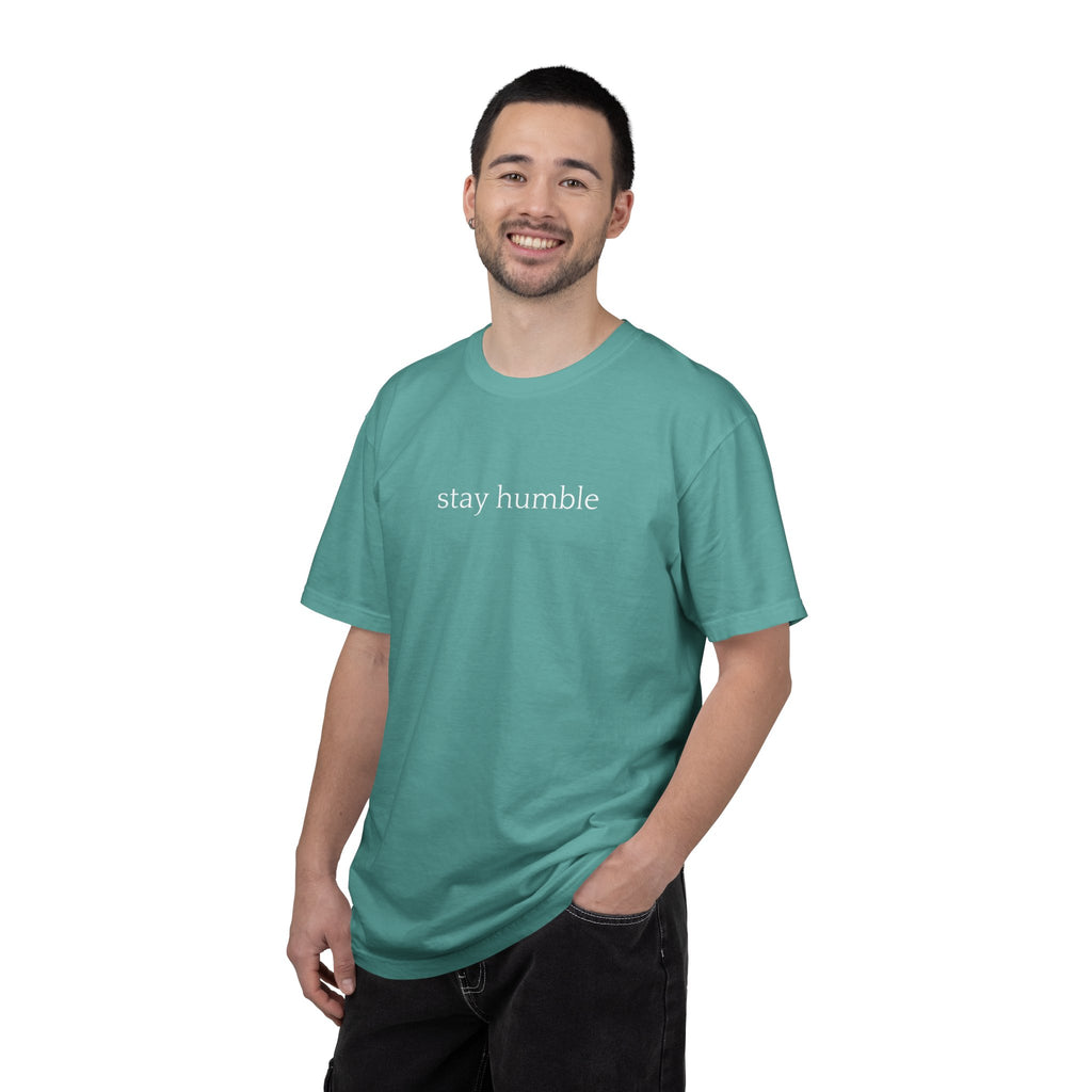 Stay Humble T-Shirt — Minimal Christian Scripture Bible Verse Back Design