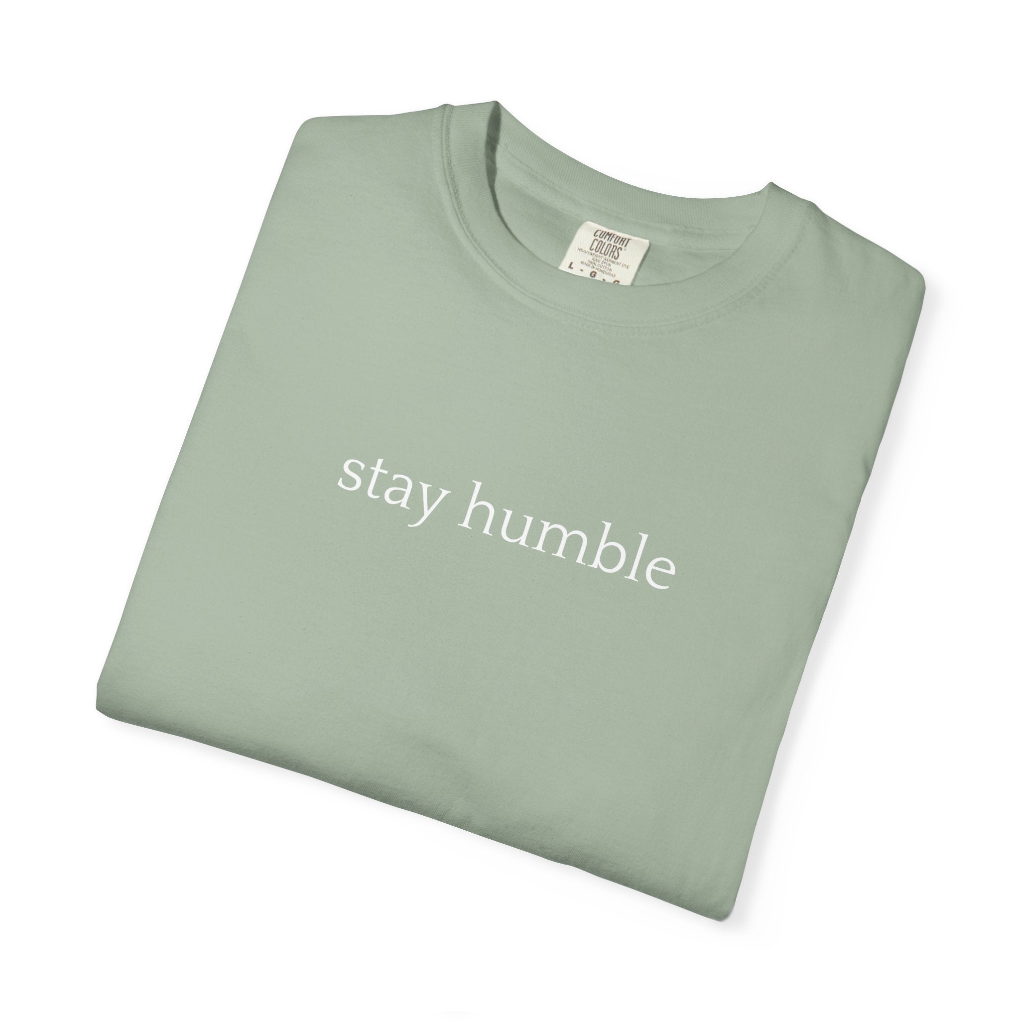 Stay Humble T-Shirt — Minimal Christian Scripture Bible Verse Back Design