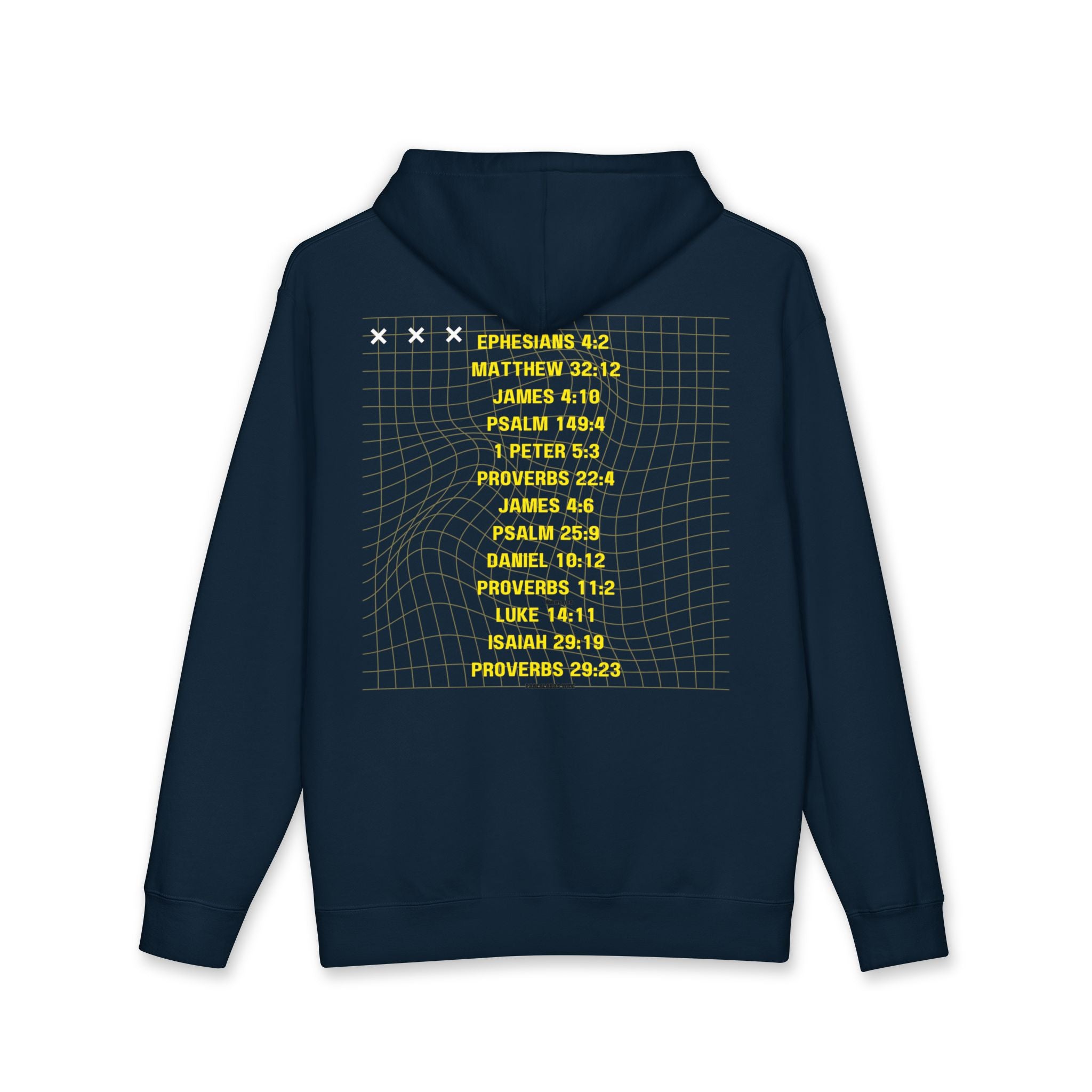 Hoodie — "Stay Humble" Minimal Christian Hoodie with Scripture List (Faith-Inspired Pullover)
