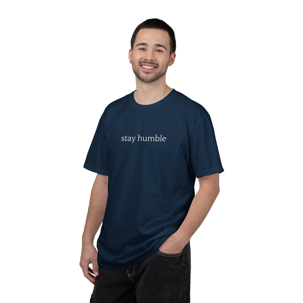 Stay Humble T-Shirt — Minimal Christian Scripture Bible Verse Back Design