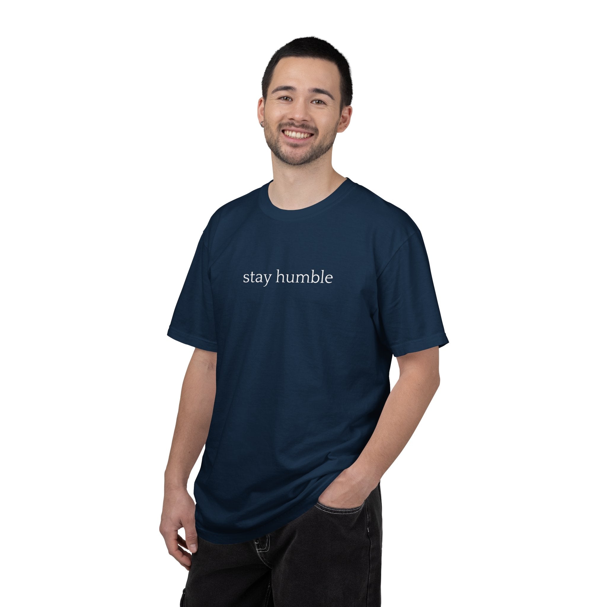 Stay Humble T-Shirt — Minimal Christian Scripture Bible Verse Back Design