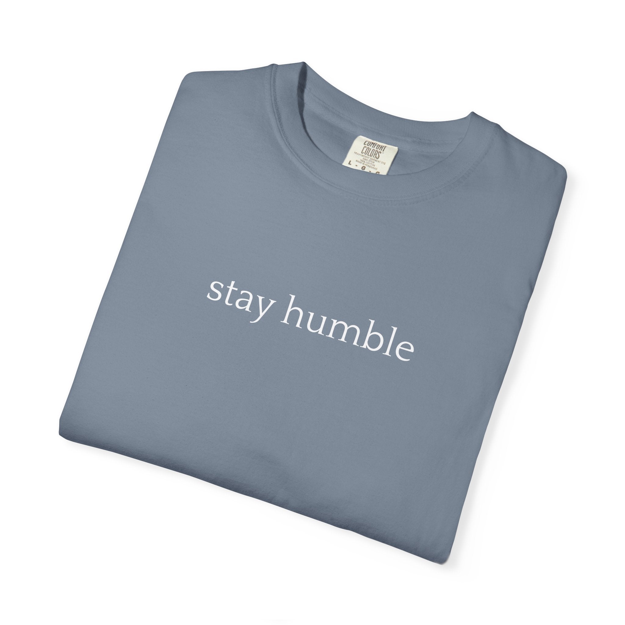 Stay Humble T-Shirt — Minimal Christian Scripture Bible Verse Back Design