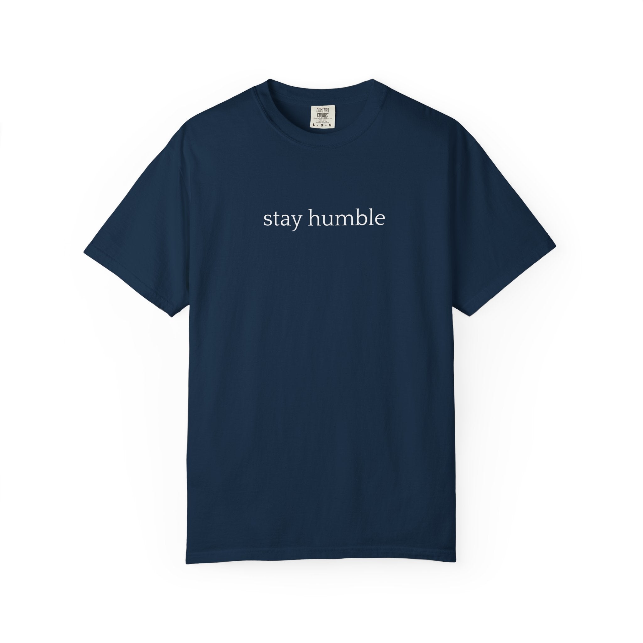Stay Humble T-Shirt — Minimal Christian Scripture Bible Verse Back Design