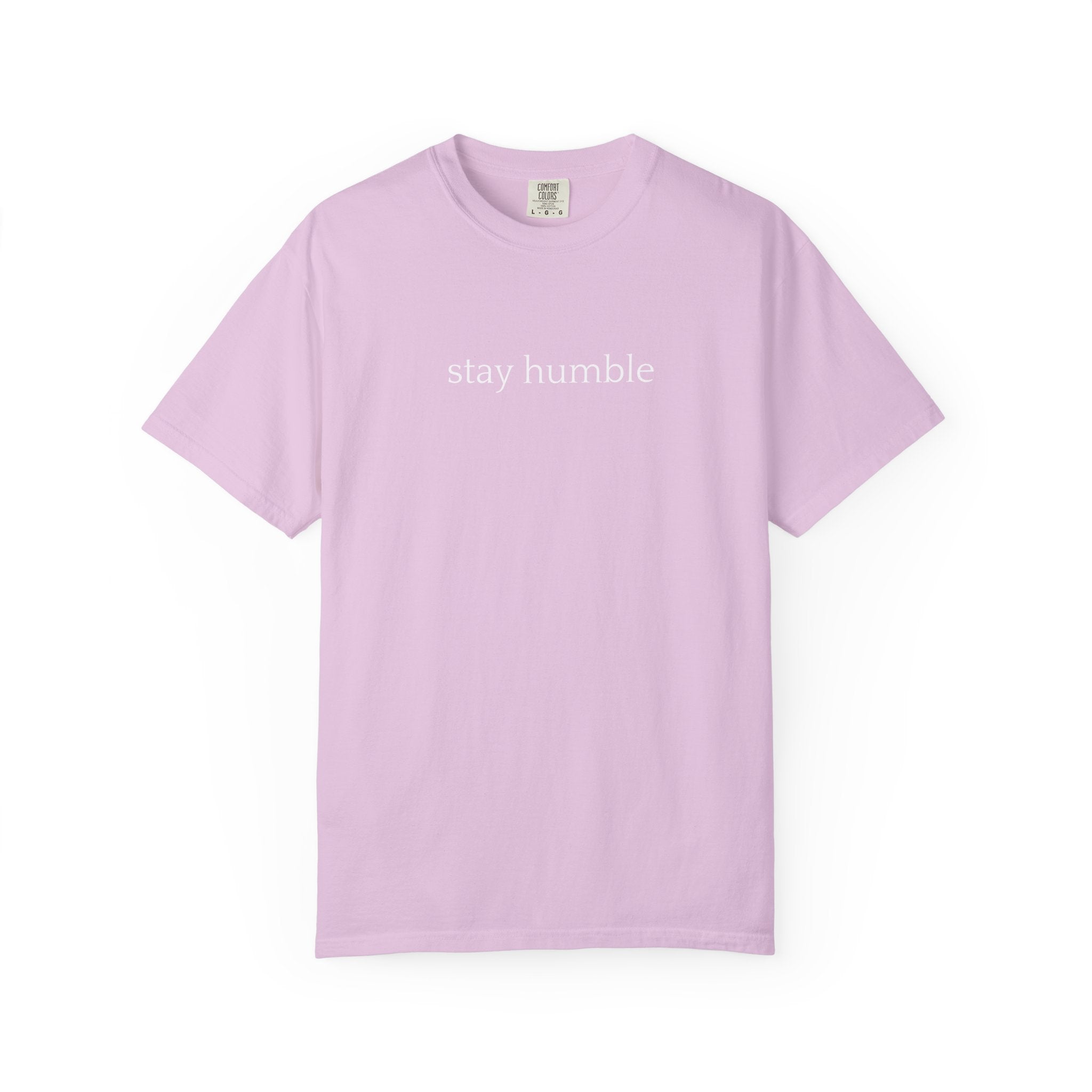 Stay Humble T-Shirt — Minimal Christian Scripture Bible Verse Back Design