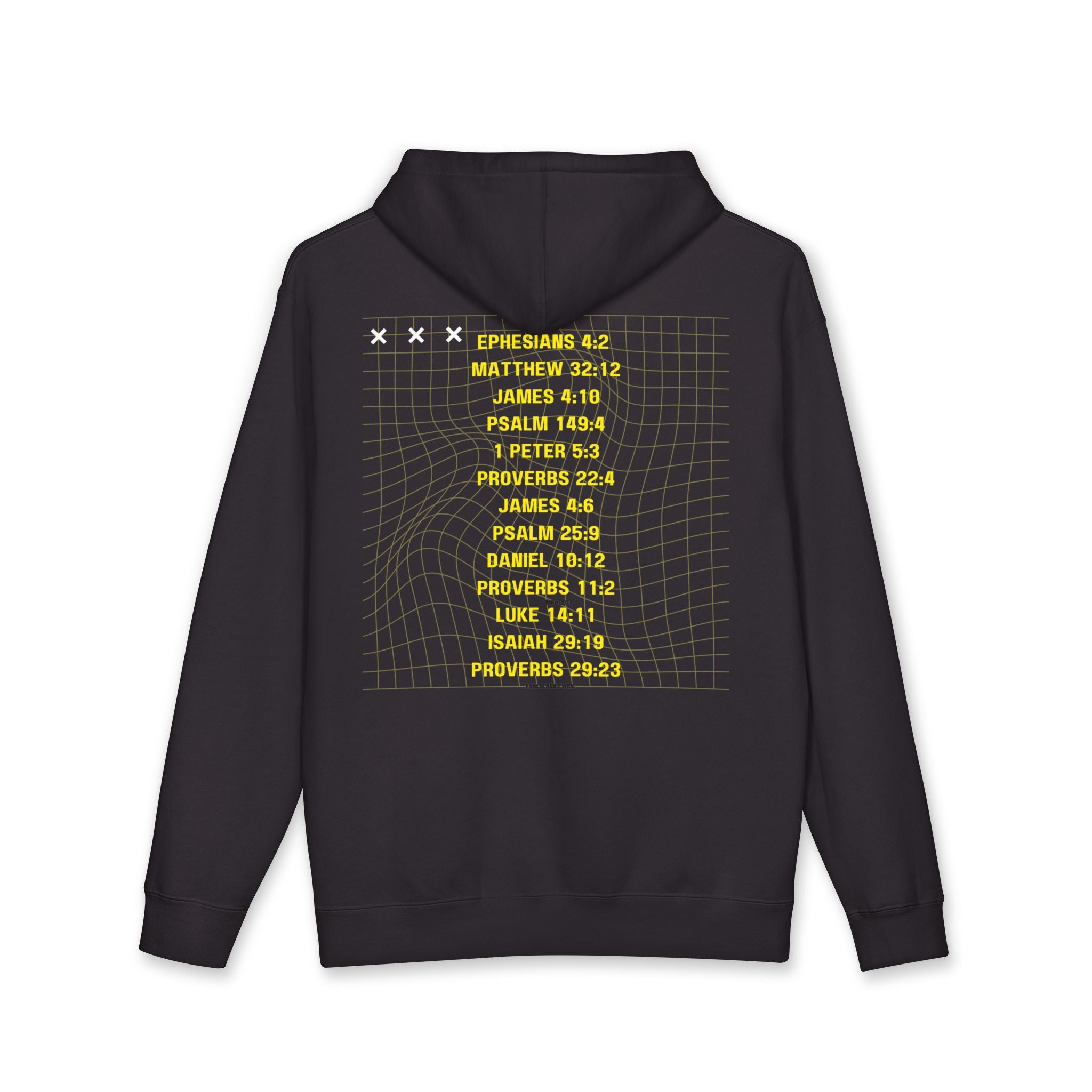 Hoodie — "Stay Humble" Minimal Christian Hoodie with Scripture List (Faith-Inspired Pullover)