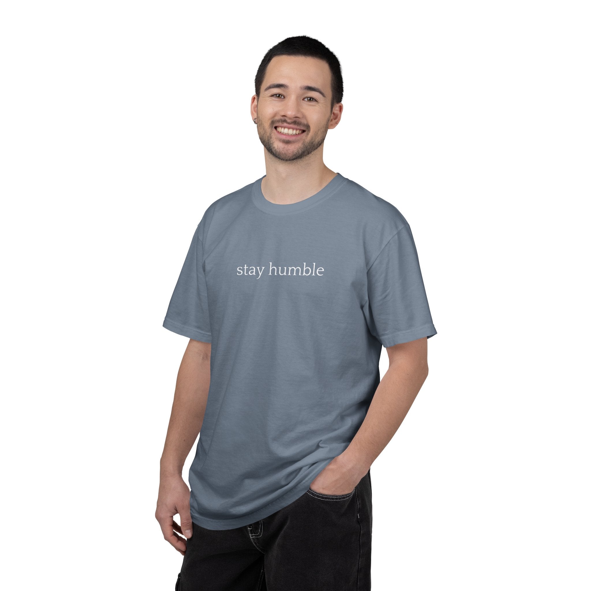 Stay Humble T-Shirt — Minimal Christian Scripture Bible Verse Back Design