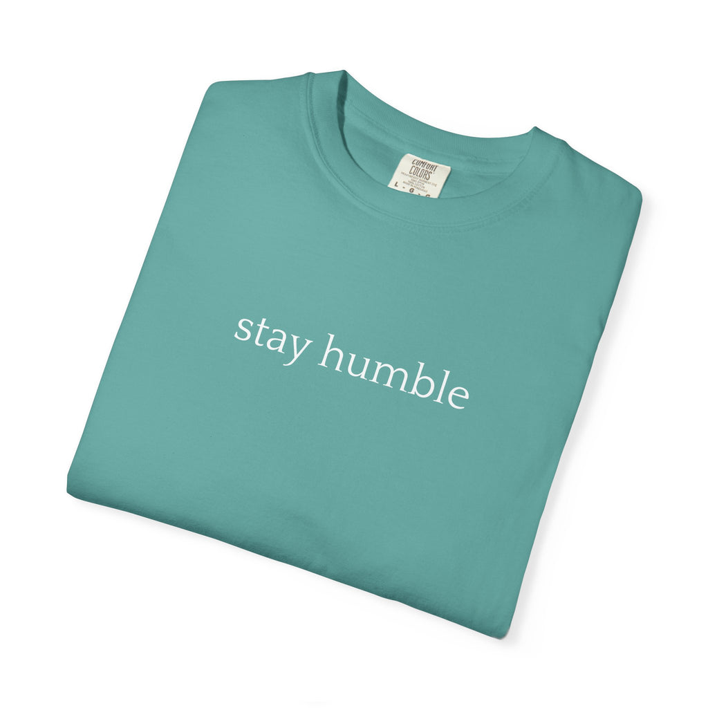 Stay Humble T-Shirt — Minimal Christian Scripture Bible Verse Back Design