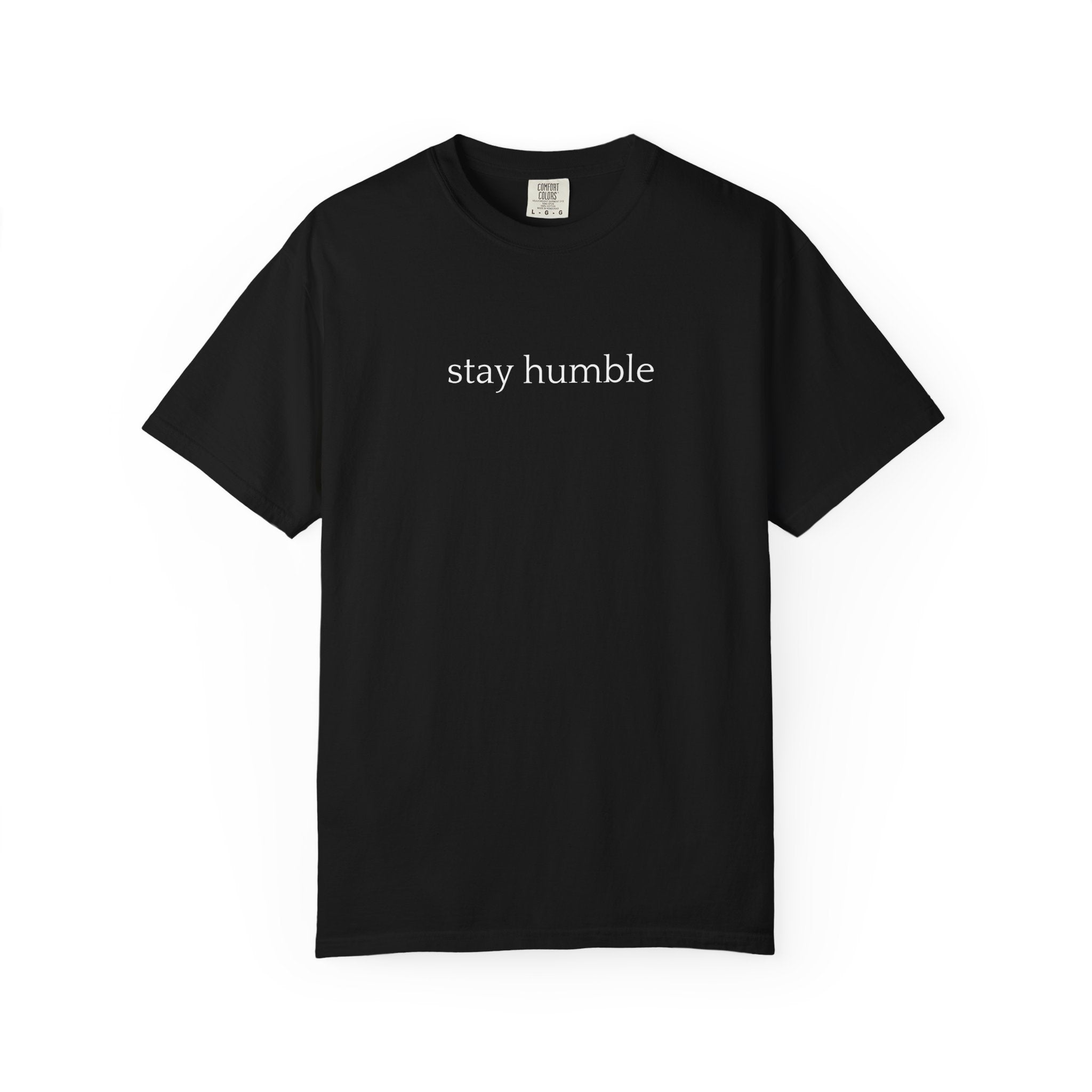 Stay Humble T-Shirt — Minimal Christian Scripture Bible Verse Back Design