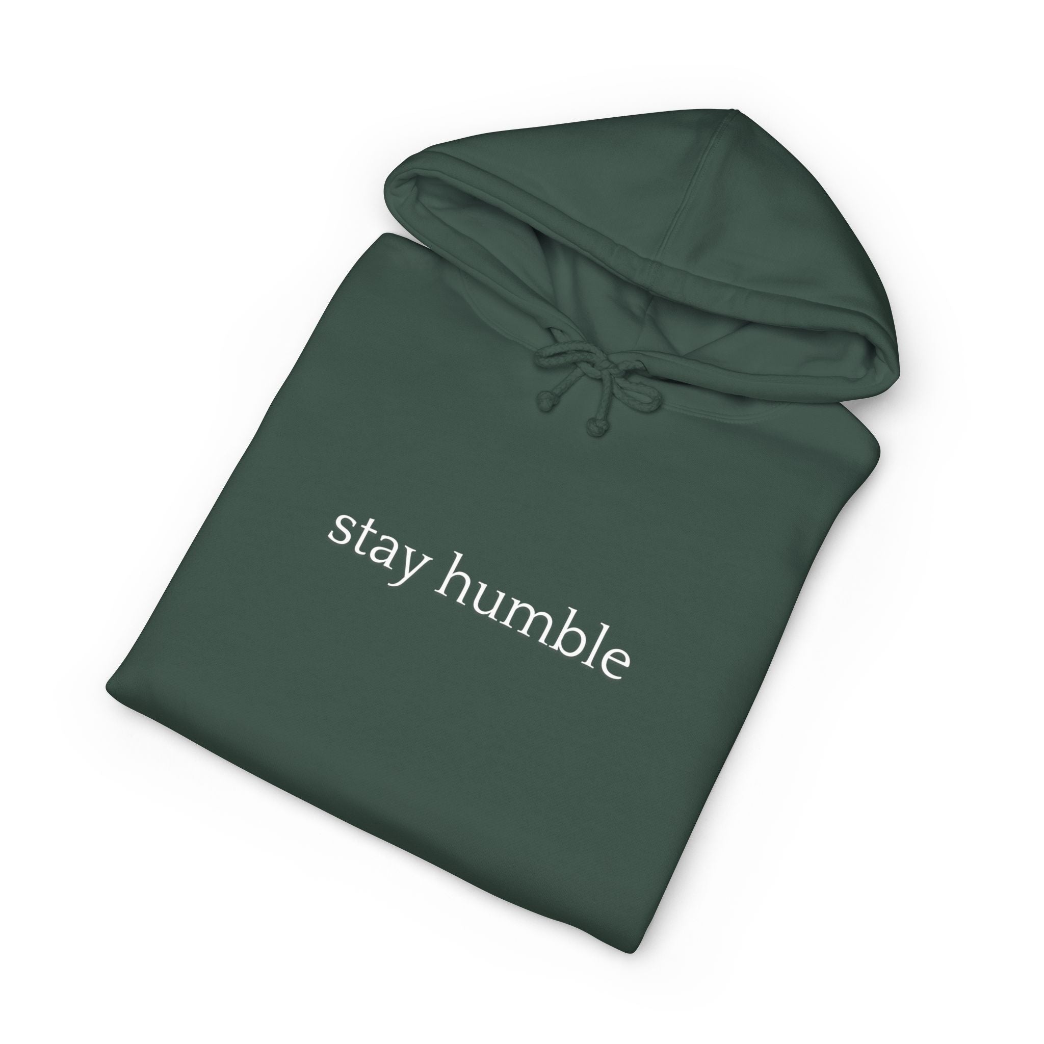 Hoodie — "Stay Humble" Minimal Christian Hoodie with Scripture List (Faith-Inspired Pullover)