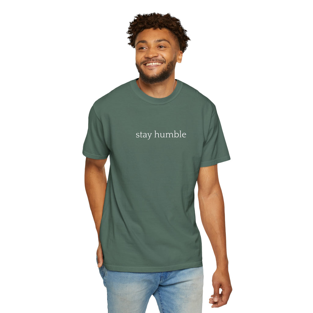 Stay Humble T-Shirt — Minimal Christian Scripture Bible Verse Back Design