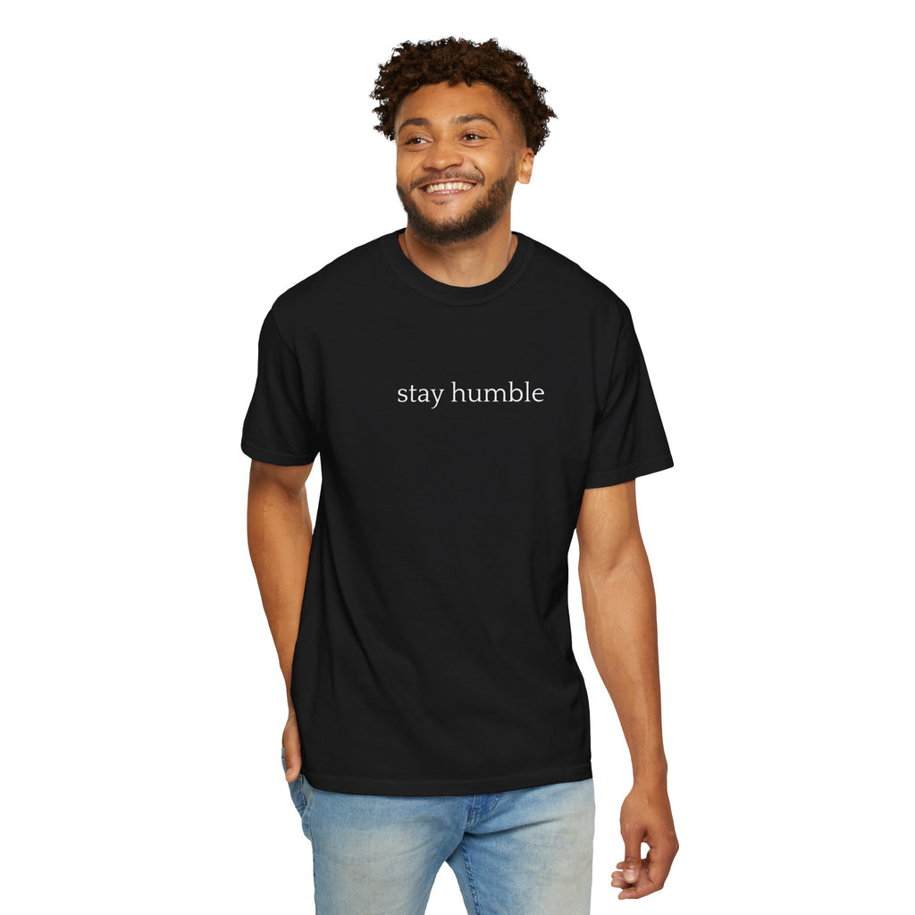 Stay Humble T-Shirt — Minimal Christian Scripture Bible Verse Back Design