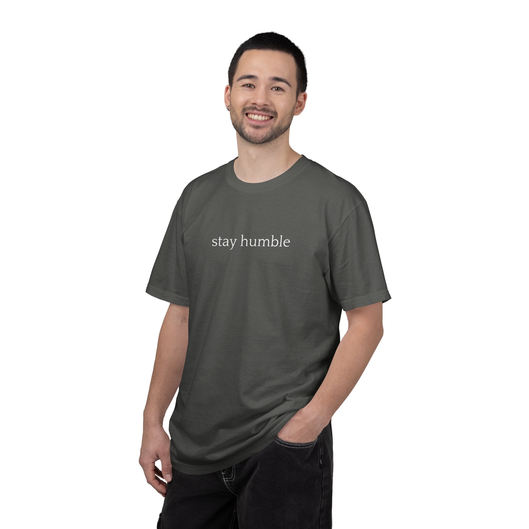 Stay Humble T-Shirt — Minimal Christian Scripture Bible Verse Back Design
