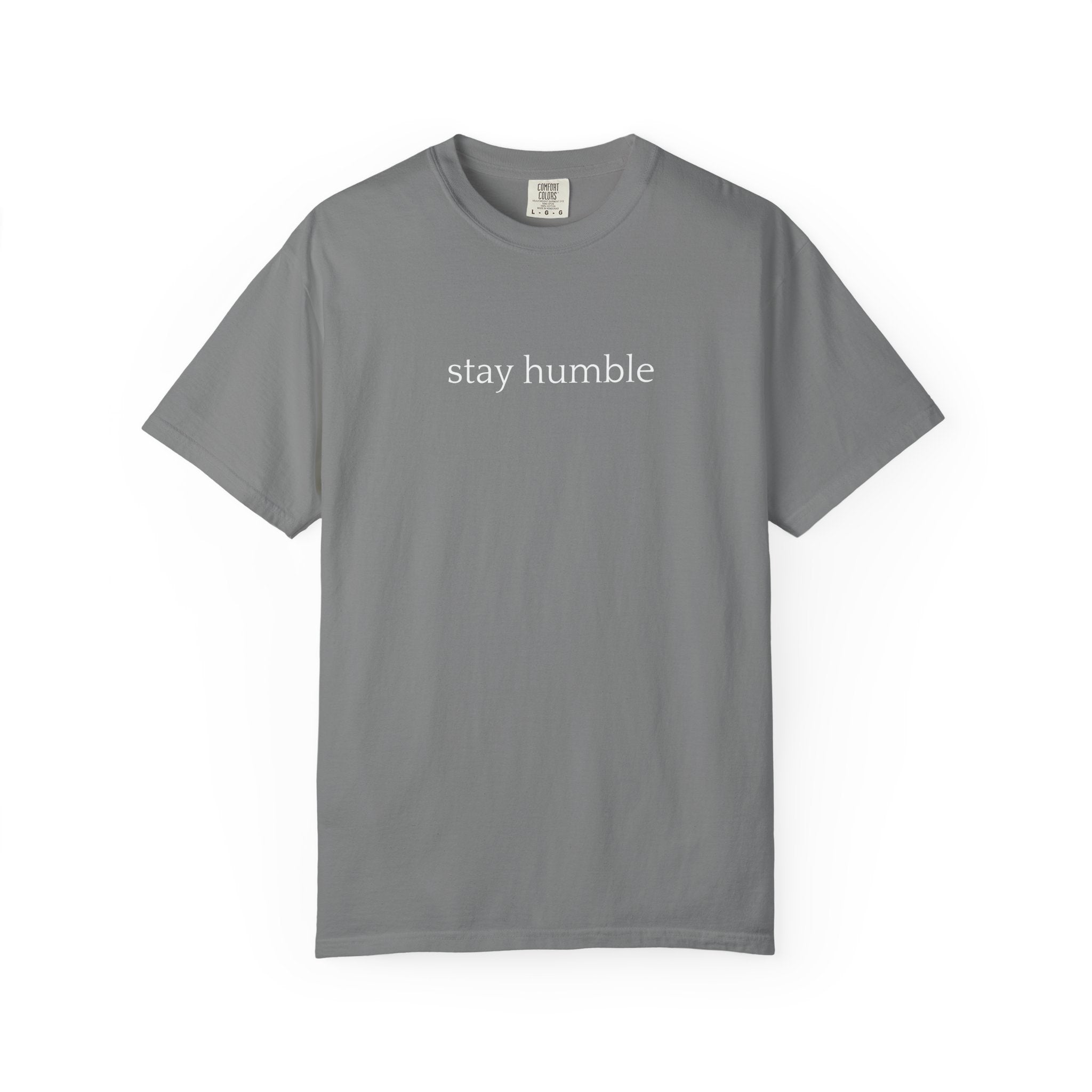 Stay Humble T-Shirt — Minimal Christian Scripture Bible Verse Back Design