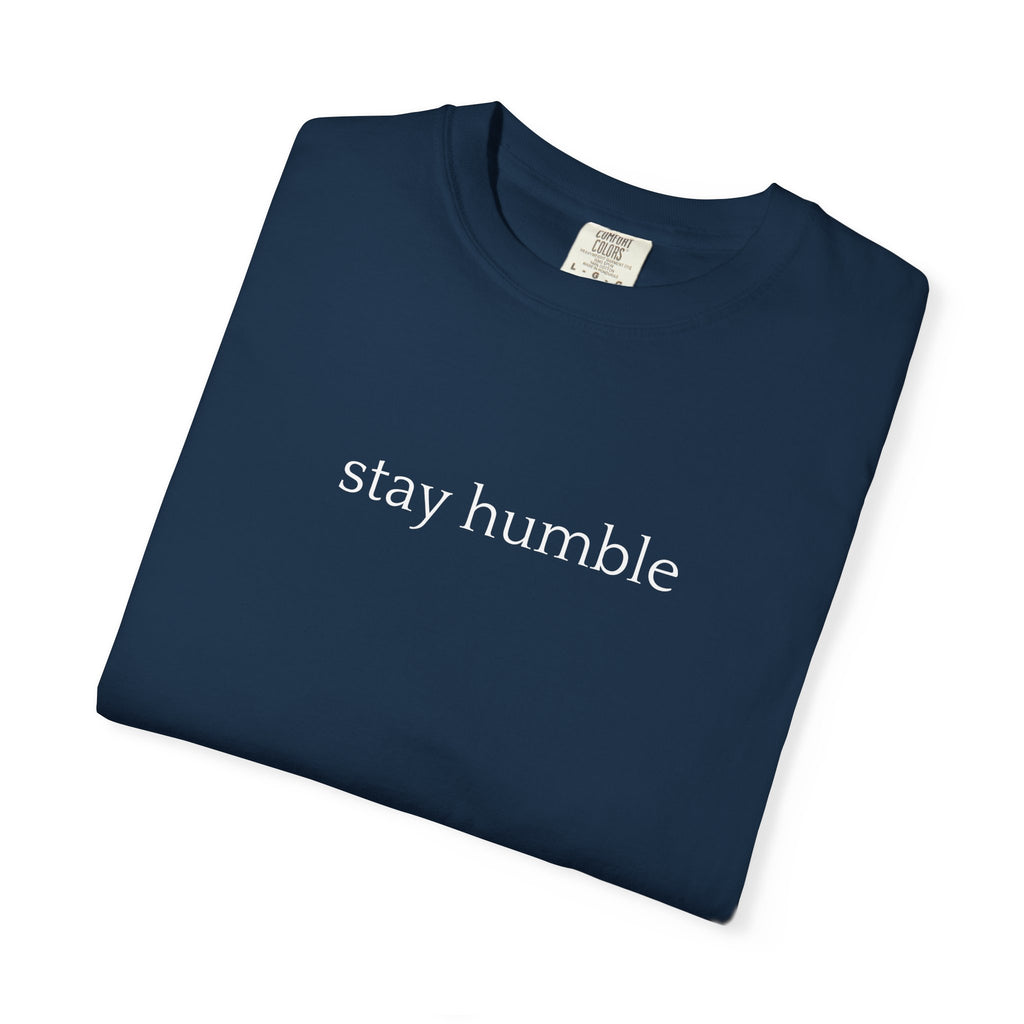 Stay Humble T-Shirt — Minimal Christian Scripture Bible Verse Back Design