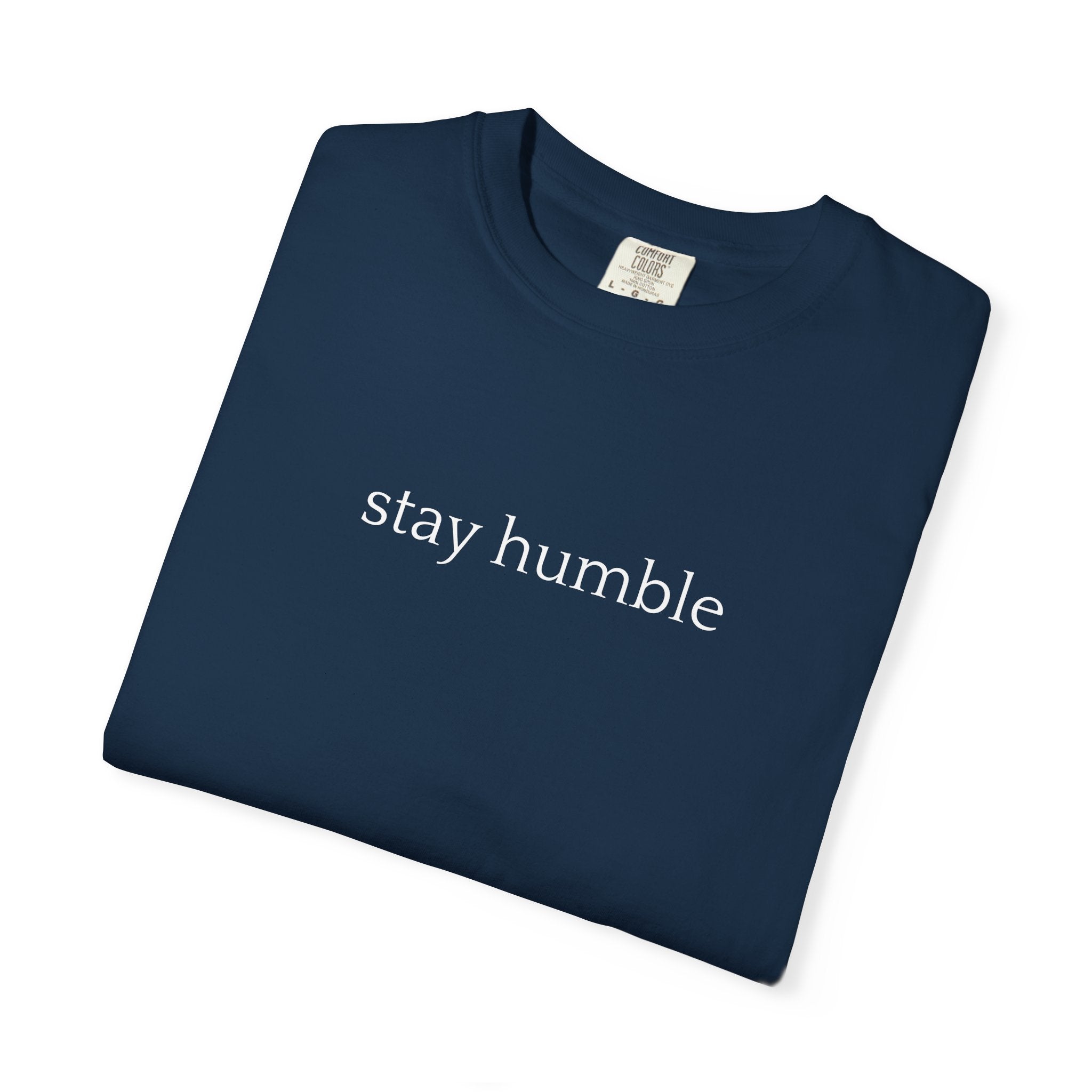 Stay Humble T-Shirt — Minimal Christian Scripture Bible Verse Back Design