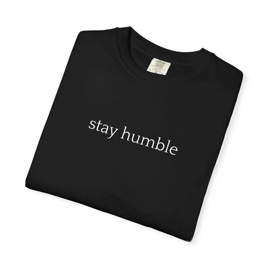 Stay Humble T-Shirt — Minimal Christian Scripture Bible Verse Back Design