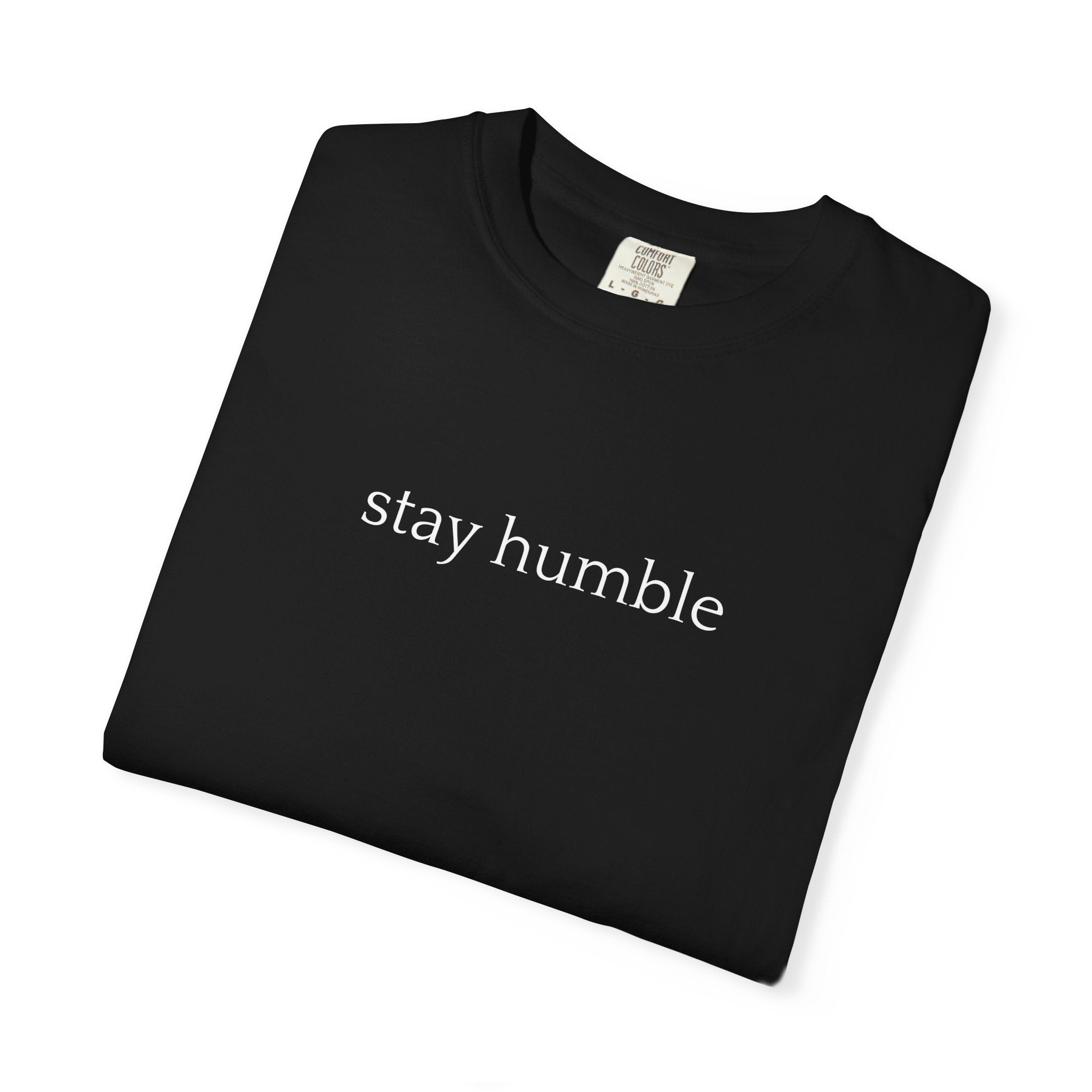 Stay Humble T-Shirt — Minimal Christian Scripture Bible Verse Back Design