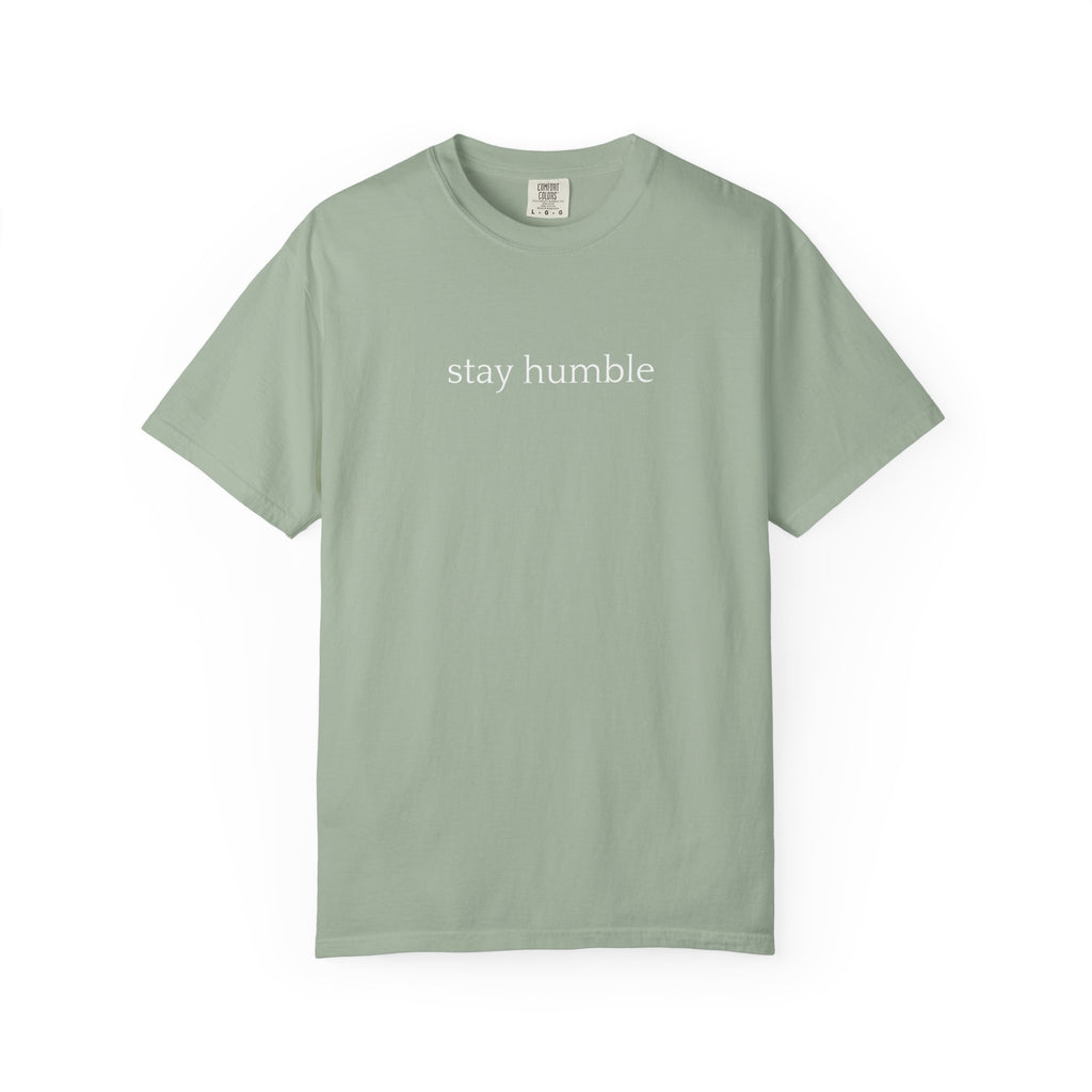 Stay Humble T-Shirt — Minimal Christian Scripture Bible Verse Back Design