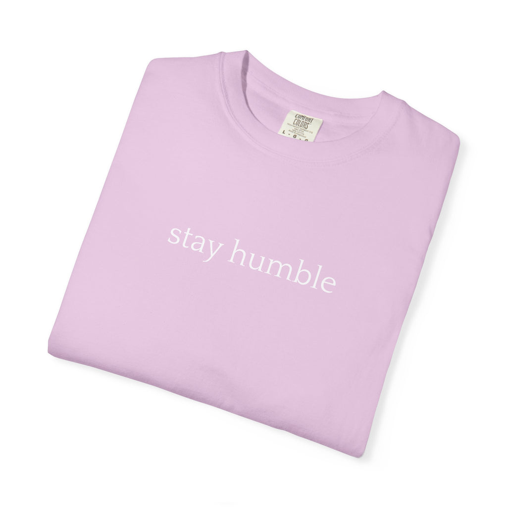 Stay Humble T-Shirt — Minimal Christian Scripture Bible Verse Back Design