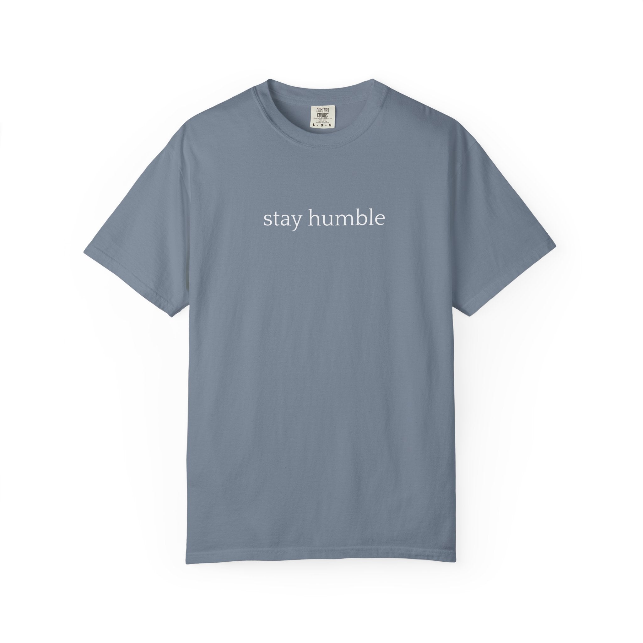 Stay Humble T-Shirt — Minimal Christian Scripture Bible Verse Back Design
