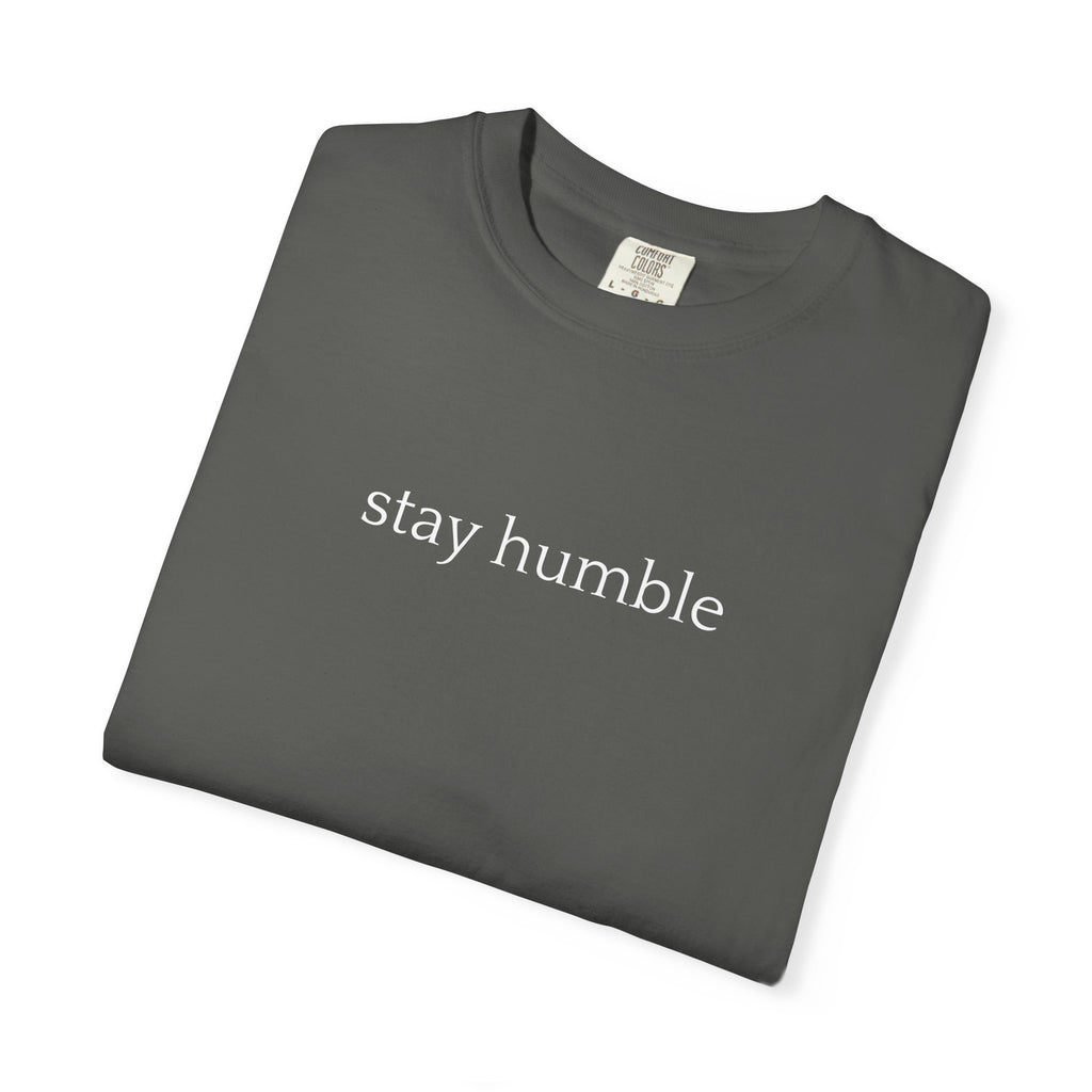 Stay Humble T-Shirt — Minimal Christian Scripture Bible Verse Back Design