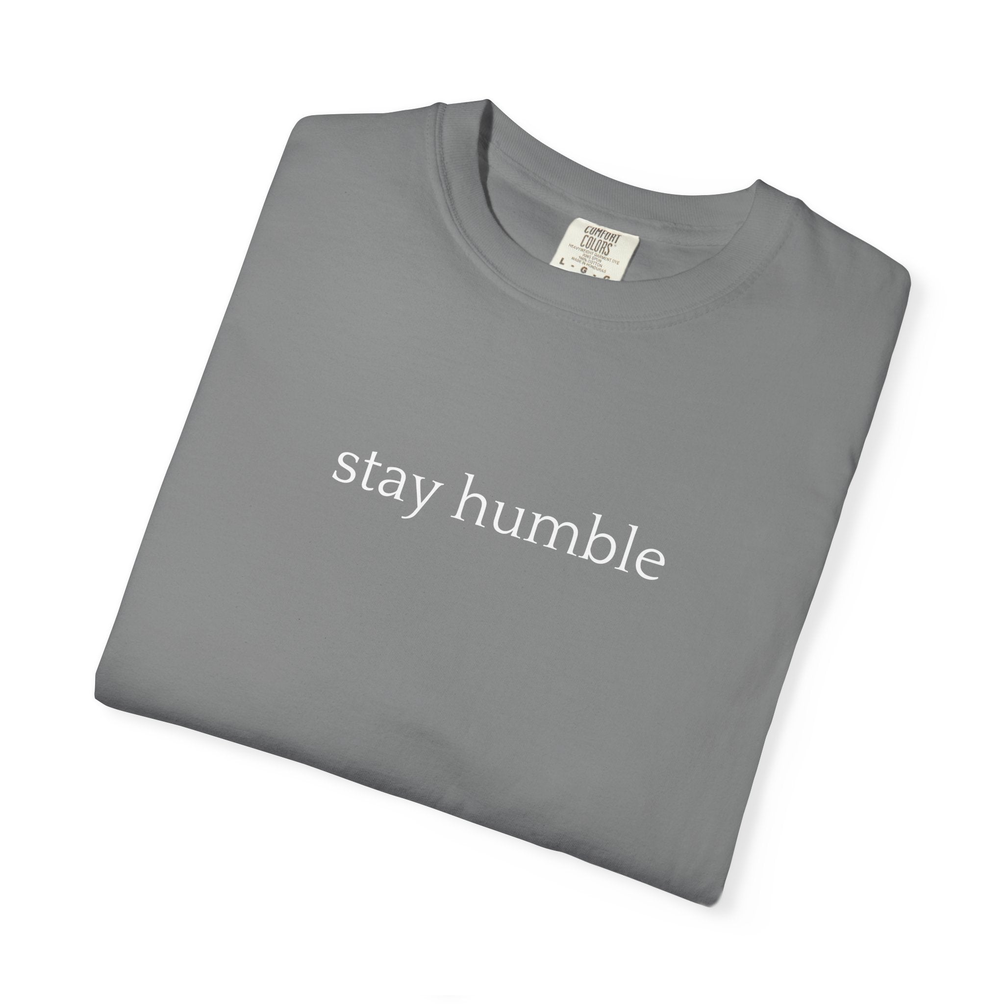 Stay Humble T-Shirt — Minimal Christian Scripture Bible Verse Back Design