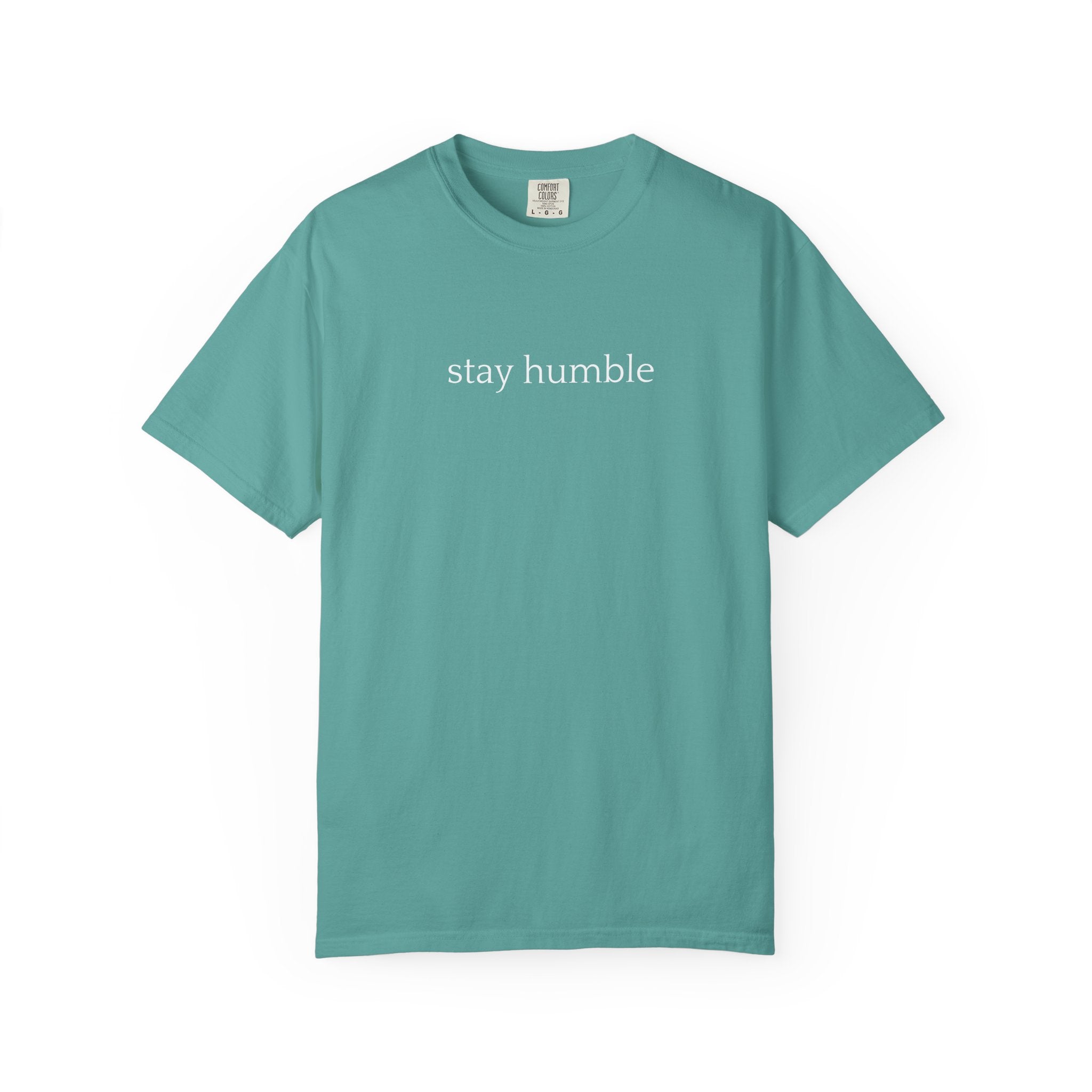 Stay Humble T-Shirt — Minimal Christian Scripture Bible Verse Back Design