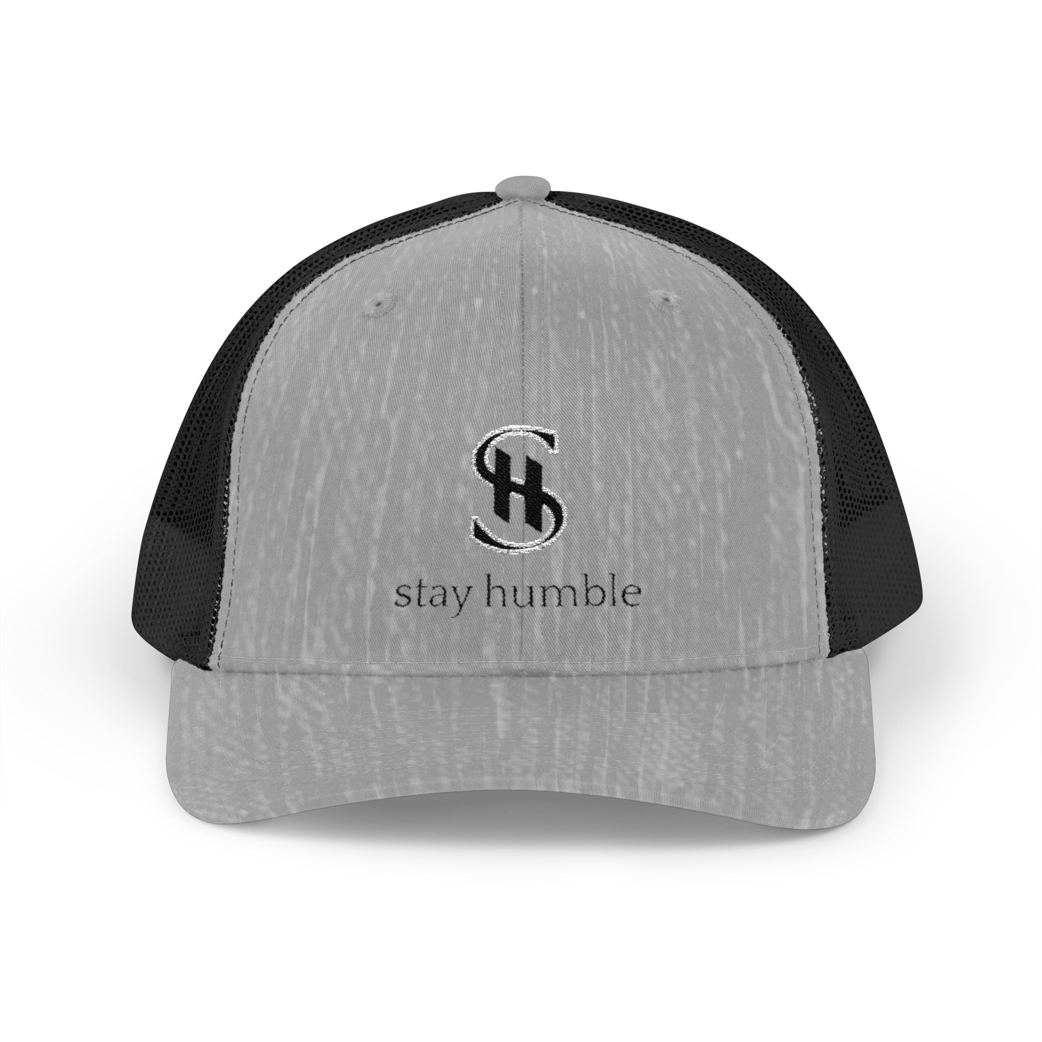 Stay Humble Snapback Trucker Cap – Minimal Logo Mesh Hat