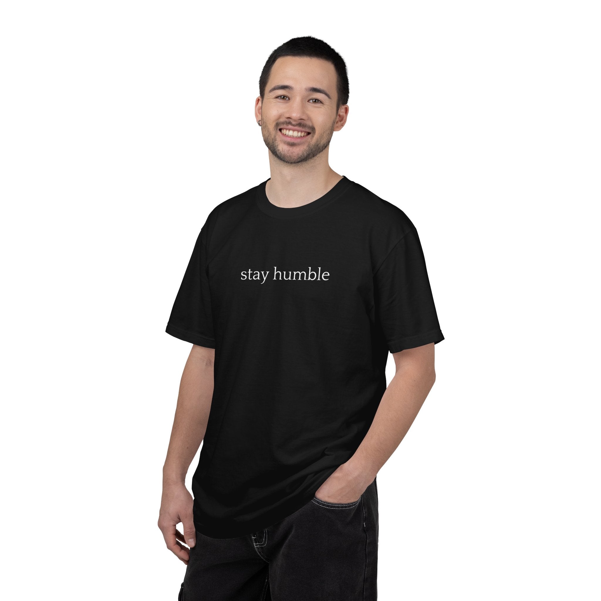 Stay Humble T-Shirt — Minimal Christian Scripture Bible Verse Back Design